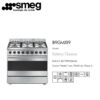 Cucina Smeg 90X60 Cm 6F Inoxforno Elettrico Cl.A G20  B9GMXI