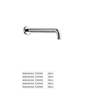 Braccio Doccia Lusso Cm.35 Acciaio  BD6045353AS