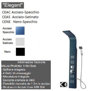 Colonna Doccia Elegant Acciaio  CEAS