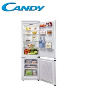 Frigo Combinato Candy Frigocongelatore Combinato 
Sky Led Con Controllo Elettronico 
4 Ripiani In Vetro 
3 Balconcini Controporta Trasp.
1 Cassetto Trasp. Per Frutta E Verdura 
Freezer A 3 Scomparti Con Cassetti Trasparenti 
Termostato Regolabile Elettronico 
Porte Reversibili 
Volume Totale Netto: 250 Litri 
Volume Netto Frigorifero: 190 Litri 
Volume Netto Congelatore: 60 Litri 
Classe: N-St  Classe : A+  CKBBS100