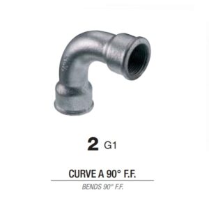 Curva Zincato Da 11/4"  Fig. 2  CZ114FF