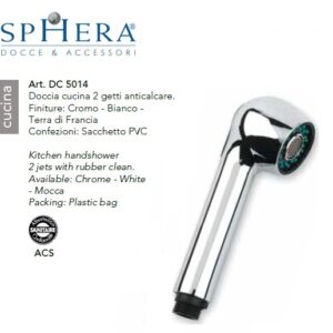 Doccia Cucina 2 Getti Cromo "Xx"  DC5014CR