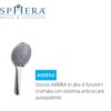 Doccia AMBRA in abs 4 funzioni
cromata con sistema anticalcare
autopulente.  DC5220001CR