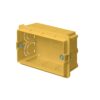 Scatola 4 Moduli da incasso Gialla ad elevata capienza - 118x70x48mm - EC37104