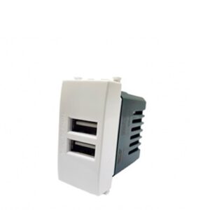 Presa USB a due prese 1A 5V -modulo
Modello USB Funzionamento 5V
Metodo di montaggio incasso a parete Materiale plastica Colore Bianco
Tensione di ingresso 250VAC Frequenza 50/60Hz