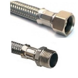 Flex Inox 1/2"X3/8" X 100 Cm. Mf  FI38X100