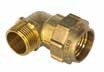 Gomito Maschio Politilene D. 3/4" X 25 Per Acqua E Gas Con Ogiva In Ottone  GM25PO