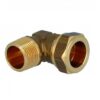 Gomito Maschio 3/4"X22 A Stringere Ogiva In Ottone  GM34X22OO