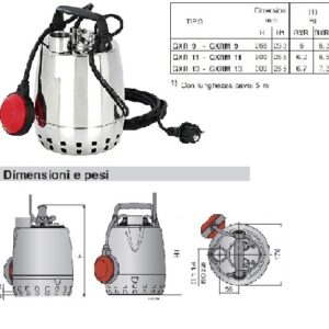 Elettropompa Gxrm13 Calpeda Hp. 0,6  GXRM13