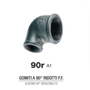 Gomito Zinc. Rid. 11/4"X1 Fig. 90R  GZR114X1
