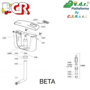 Leva Cassetta Zaino Bian.  LCZB