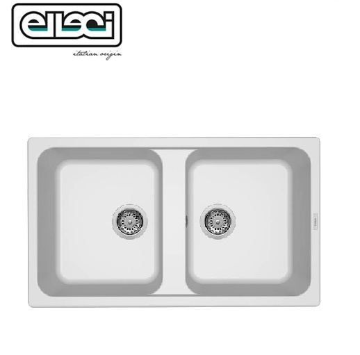 Life 450 860x500 Mm 2 Vasche 68 Bianco LG245068