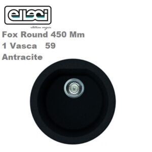 Fox Round 450 Mm 1 Vasca 59 Antracite  LGFROU59