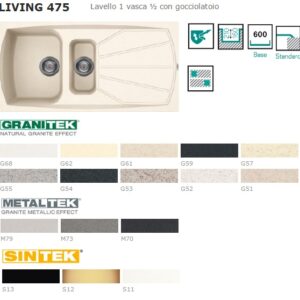 Lavello Ellecci Living  475 40 Full Black  LGL47540