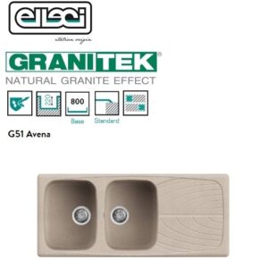 Master 500 1160X500 2 Vasche Con Gocciolatoio 51 Avena  LGM50051