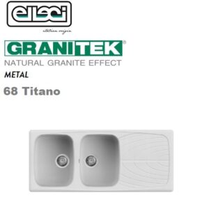 Master 500 1160X500 2 Vasche C/Gocciolatoio 68 Titano  LGM50068