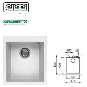 Quadra 100 Standard 410X500 Mm 1 Vasca 68 Titano  LGQ10068