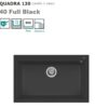 Quadra 130 Standard 790X500 Mm 1 Vasca 40 Full Black  LGQ13040