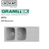 Master 500 1160X500 2 Vasche C/Gocciolatoio 79 Aluminium  LMM50079