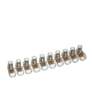 MORSETTI UNIPOLARI 2,5 MM STECCA DA 10 PZ  MS-25