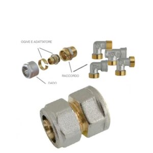 Niples F.. 1/2"X20 Multistrato Smontabile  NF12X20MS