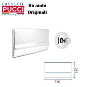 Kit Da 6 Pz. Placca Pucci C /Telaio Ros. Fil.  Bot. E Prol. A 3 Cm.Cromo 7512  P-7512X3