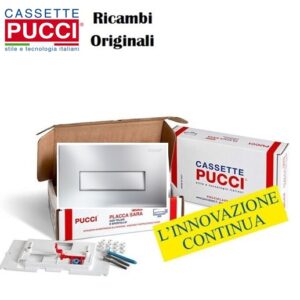 Placca Sara Linea Cromata 280X180Mm 4,7 Mm Spessore + Sportello  P-9662