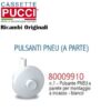 Pulsante Pneu A Parete Mont. Incasso Bianco Conf.1  P-9910