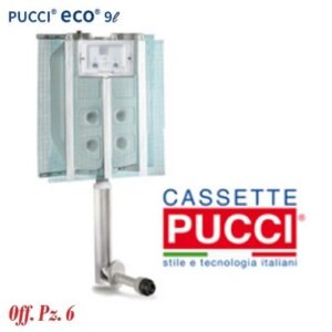 Kit Da 6 Pz Cassetta Eco Incasso New M Senza Placca .  P-CEISPX6