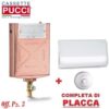 Kit Da 3 Pz Cassetta Incasso Pucci Rame Completa Di Placca P-7510 Bianca  P-CPCAX3