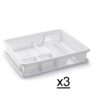Scolapiatti rettangolare grande BIANCO
Set da 3 pezzi  PF-1152201