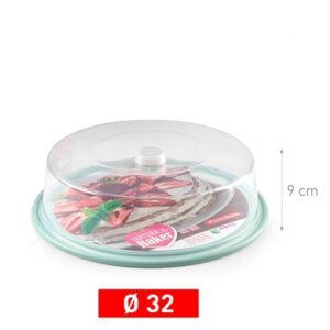 Porta torta BAKER S 32cm VERDE  PF-12135T2