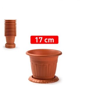 Vaso + sottovaso ARES 17 cm
Set da 12 pezzi  PF-12194