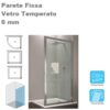 Parete Fissa Telaio 75      Zx Prof. Cromo Vetro Trasparente  PFL750218