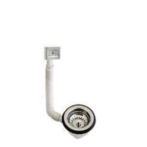 Piletta Moplen Gigante 11/2" T. Con Troppopieno D. 90 Rettan.  PGMG112TR