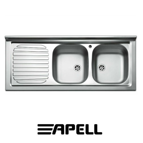 Lavello Appoggio 120X50Cm Sinistra Serie Pisa Prelucido PI120LPC