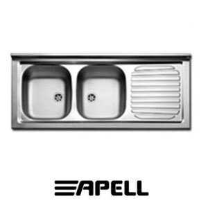 Lavello Appoggio 120X50Cm Destra  Serie Pisa Prelucido  PI120RPC