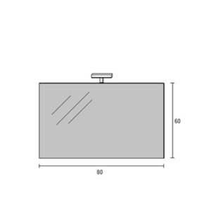 Specchio Da 80 Con Applique  S146