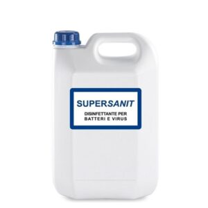 Super Sanit Tanica Da Kg. 5 
Foridra Supersanit Superfici 5 Litri Perossido Di Idrogeno Virucida  SANIT5