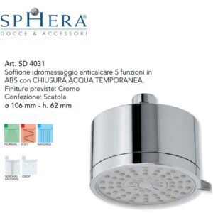 Soffione Luna 5 Funzioni  SD4031