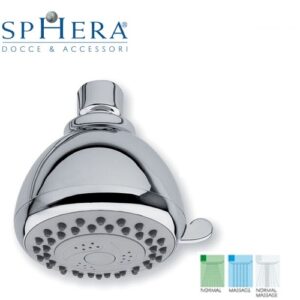 Soffione Ninfea 3 Getti Anticalcare Cromato  SD4062