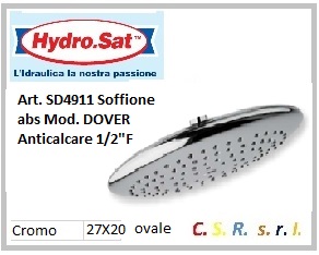 Soffione Dover Ovale Abs  SD4911CR