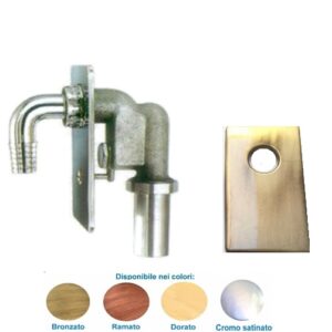 Sifone Incasso  11/4" Lavatrice In Ottone Uscita 11/4"  Bianco  SILO11404