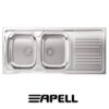Lavello Inc.Atmosfera 2 V.  Gocc. Destro Inox Prelucido  TM1162IRPC