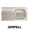 Lavello Inc.Atmosfera 1Vasca Gocc. Sinistro Inox Prelucido  TM861ILPC