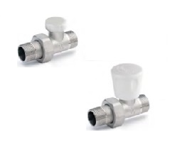 Valvola + Dent. Retta 3/8" X1/2 Tasca D. 16  V+DR