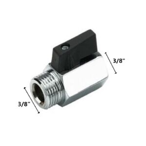 Valvola Mignon D. 3/8" Mf L/Nera  VM38N