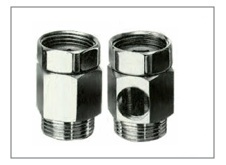 Coppia Distanz Ottone Cromato Dado Girevole Con E Senz Foro  ARTICOLO IN PROMO CDDG00