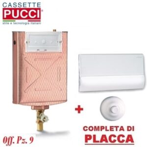 Cassetta Incasso Pucci Rame Completa Di Placca P-7510 Bianca  P-Cpcax9