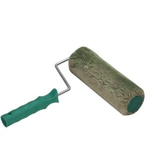 Rullo Cordonato Poliacrilico Verde Con Manico Sfilabile Gr 25 Rulli Per Pittura  00011112